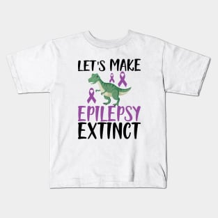 Epilepsy - Let's make epilepsy extinct Kids T-Shirt